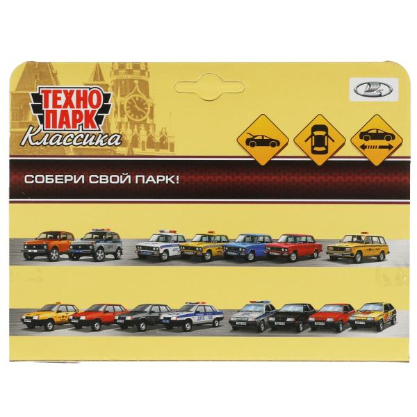 2108-12-CRY Машина металл LADA-2108 "СПУТНИК" 12 см, двери, багаж, инерц, вишневый, кор. Технопарк в