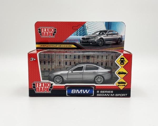 Машина металл BMW 5-ER SEDAN M-SPORT 12 см, двери, багаж, сер, кор. Технопарк в кор.2*36шт