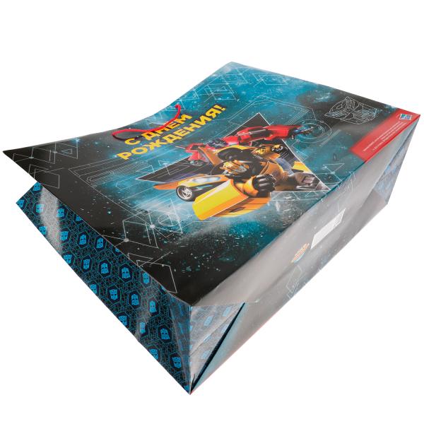 Пакет xxl 40*49*19 см, Трансформеры трансформеры, с днем рождения ЧУДО ПРАЗДНИК в кор.100шт
