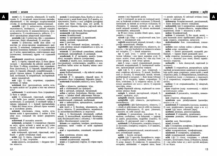 Большой турецко-русский и русско-турецкий словарь 380 тыс. слов (офсет)