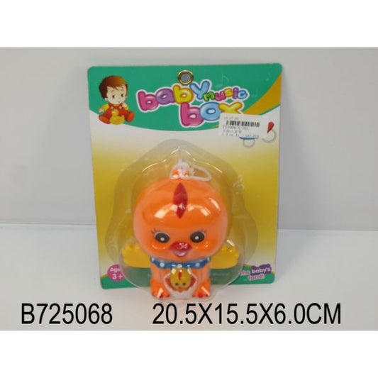 B725068 217912 ПОГРЕМУШКА ЗАВОДНАЯ С КОЛЬЦОМ, ОЗВУЧ., В АССОРТ. X361 НА КАРТ. 20*15СМ в кор.2*72шт