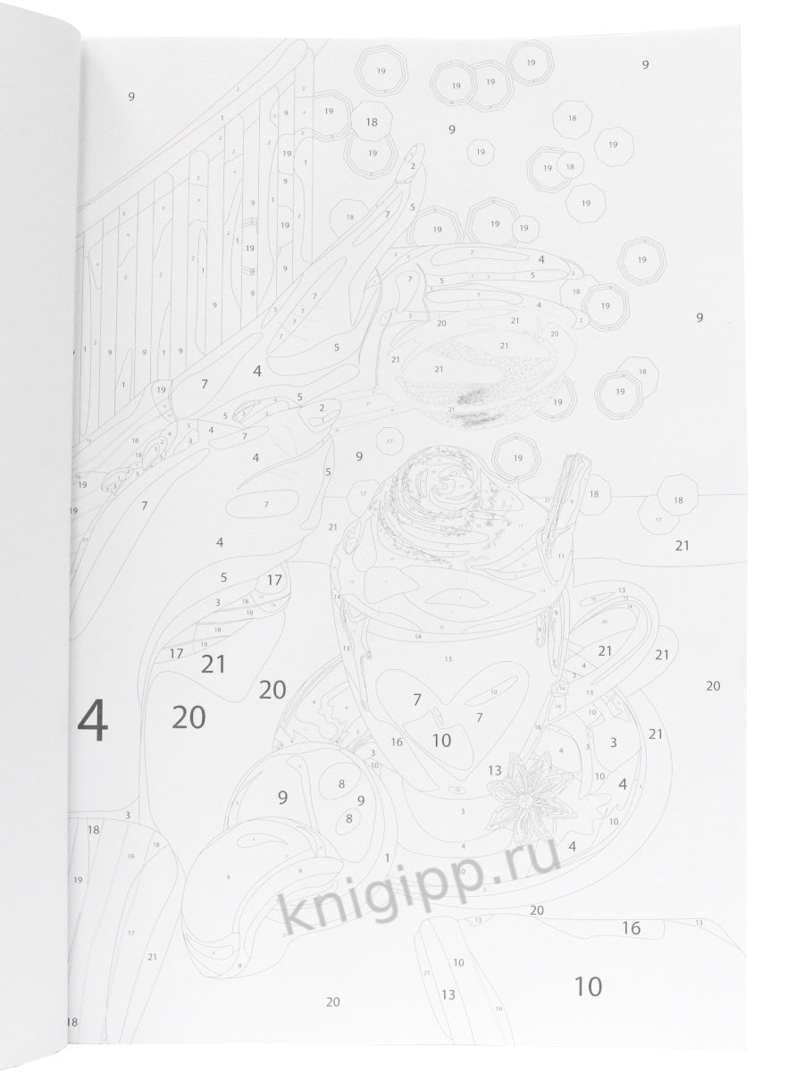 КАРТИНЫ для раскрашивания по номерам. ВАНИЛЬНОЕ НЕБО