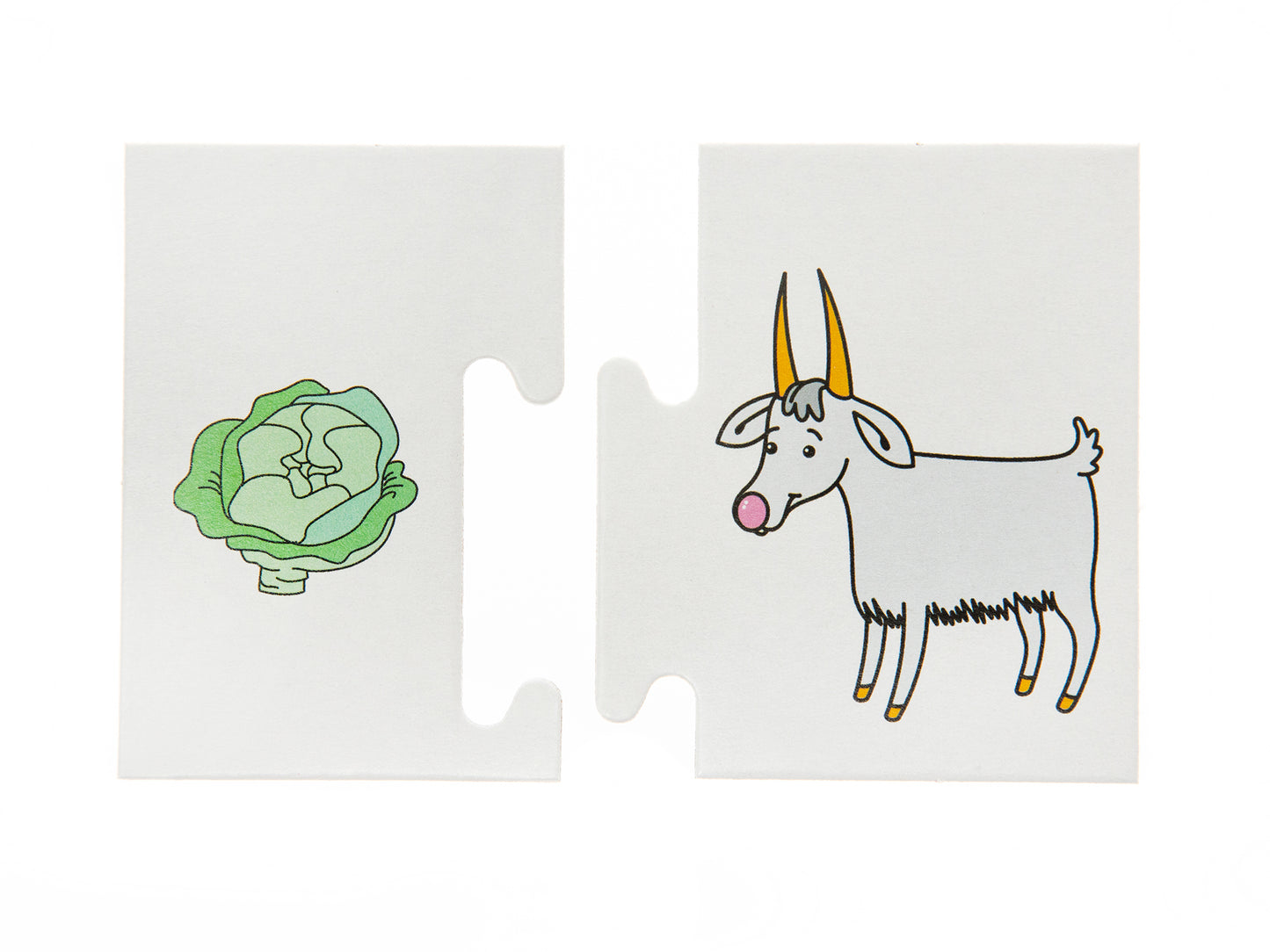 Игра обучающая. Половинки "Хочу кушать!"