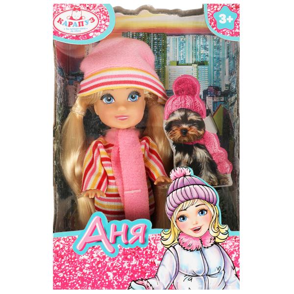 Кукла Анечка 12см, акс., кор КАРАПУЗ в кор.120шт