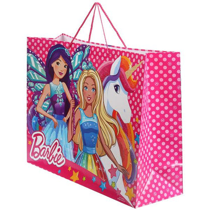 ПАКЕТ ПОДАРОЧНЫЙ "ИГРАЕМ ВМЕСТЕ" BARBIE 46Х61Х20СМ, БУМ., ГЛЯНЦЕВЫЙ В ПАК. УП-12ШТ в кор.6уп