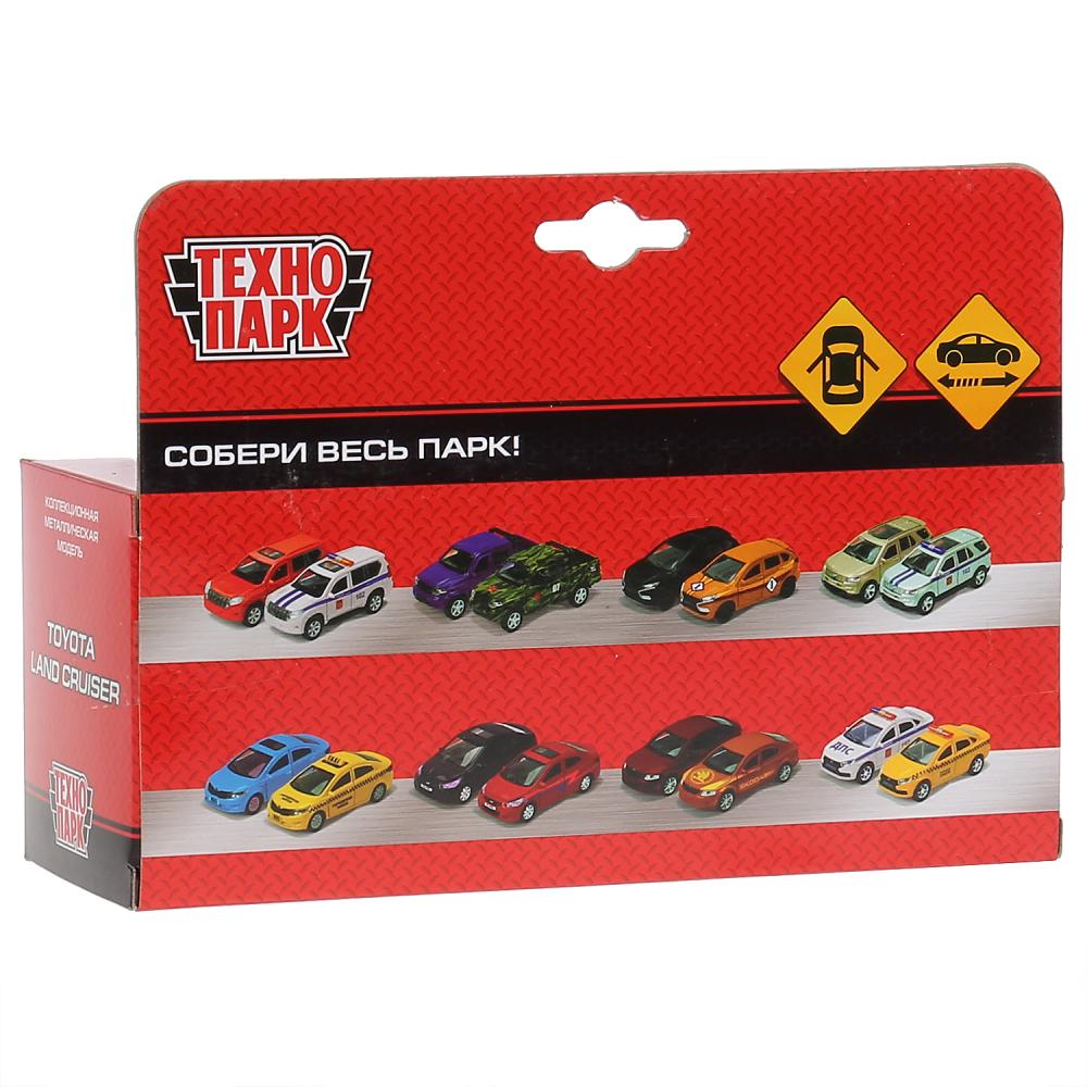 CRUISER-WT262770 Машина металл TOYOTA LAND CRUISER длина 12,5 см, двери, инерц, белый, кор. Технопар