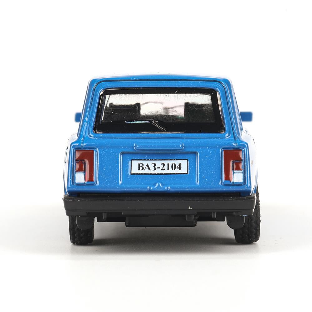 Машина металл LADA lada 2104 длина 10,5 см, инерц, синий, кор. Технопарк в кор.2*36шт