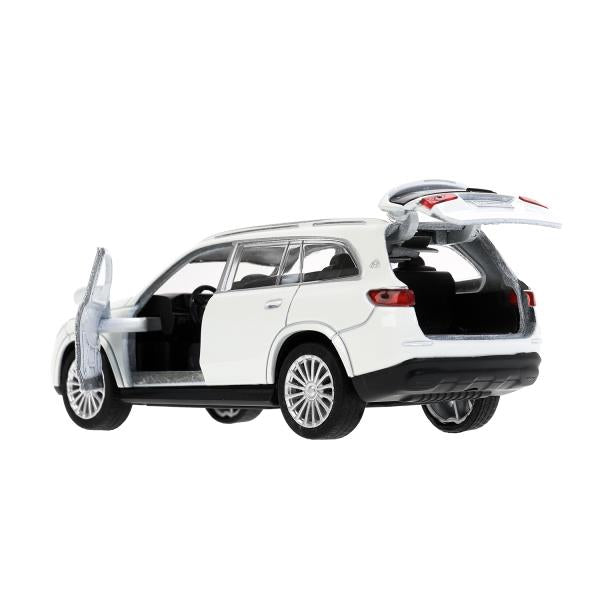 Machine en métal MERCEDES-BENZ gls maybach 12см, дв,баг,ин,белый, кор. Parc technologique dans le cor.2*36шт