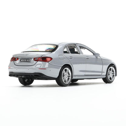 Машина металл MERCEDES-BENZ e-class amg 12см, дв,баг,ин,серебряный, кор. Технопарк в кор.2*36шт