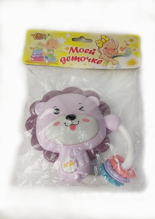 YakoToys. Погремушка "Львёнок" цвет в ассорт., в пакете 16,5*21 см. арт.M1663-9