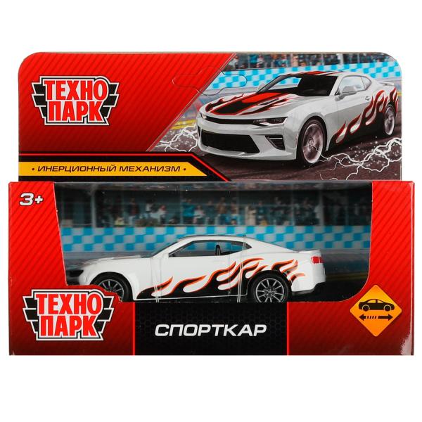 Машина металл СПОРТКАР, 11 см, инерция, кор. Технопарк в кор.2*120шт