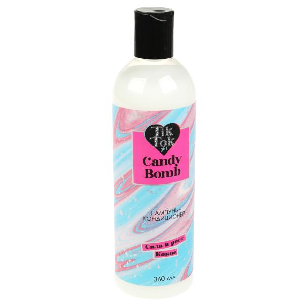 Shampoing-Conditionneur Candy Bomb, contenant 360 ml de TIK TOK GIRL en cor.6 parties