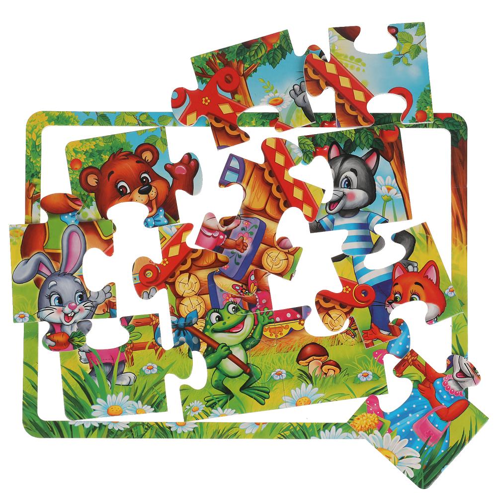 МАКСИ-ПАЗЛ "УМНЫЕ ИГРЫ" ТЕРЕМОК. МЯГКИЙ (ЕВА) 12 ДЕТАЛЕЙ В ПАК. в кор.100шт