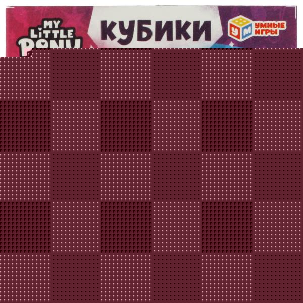 Набор кубиков "mon petit poney" (4 шт.) МОЙ МАЛЕНЬКИЙ ПОНИ настольные игры "УМНЫЕ ИГРЫ" в кор.80наб