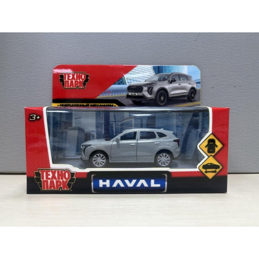 Машина металл haval jolion 10,5 см, двери, инерц. серебристый, кор. Технопарк в кор.2*36шт