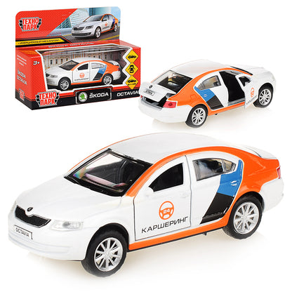 Machine en métal "skoda octavia karshering" 12 cm, ouverte, inerte., bel dans le cor. Parc technologique en cor2*36шт