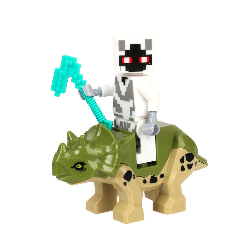Figurines de construction pour mon monde + dinosaures -12 pièces. Grands maîtres en cor.2*60шт