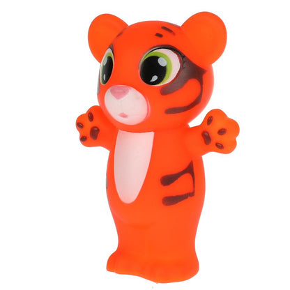Игрушка для ванны тигренок 9 см, в сетке, КАПИТОШКА в кор.2*240шт