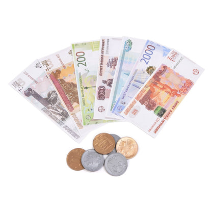 Le jeu "Касса. Monétaires et coupons pour le jeu" est en cor.10шт