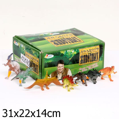Игрушки пластизоль Играем вместе динозавры 13 см 12 ассорти в дисплее (русс. уп.) уп-60шт в кор.12уп