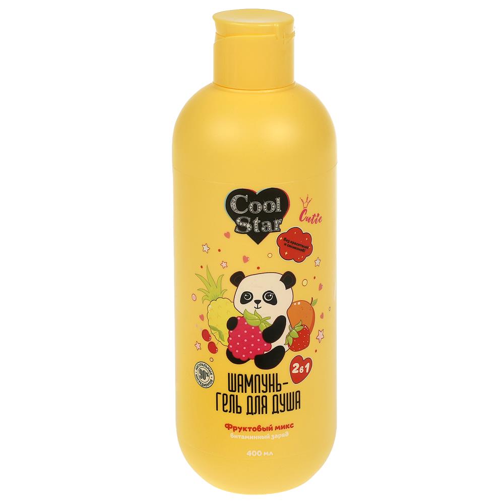 Shampoing - Gel pour la Douce Cutie Fruits Vitamine Zaryad, 400 ml Cool Star en Cor.6шт