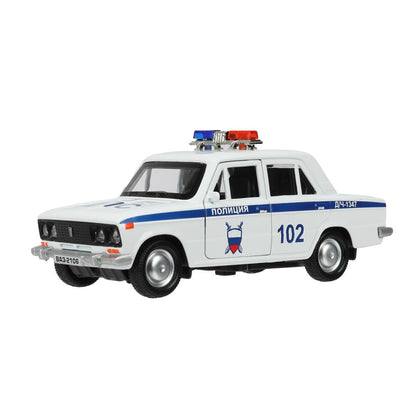Modèle en plastique ГАРАЖ ПОЛИЦИЯ 20,5 cm, vaz 2106, син, кор. Parc technologique à Cor.24шт