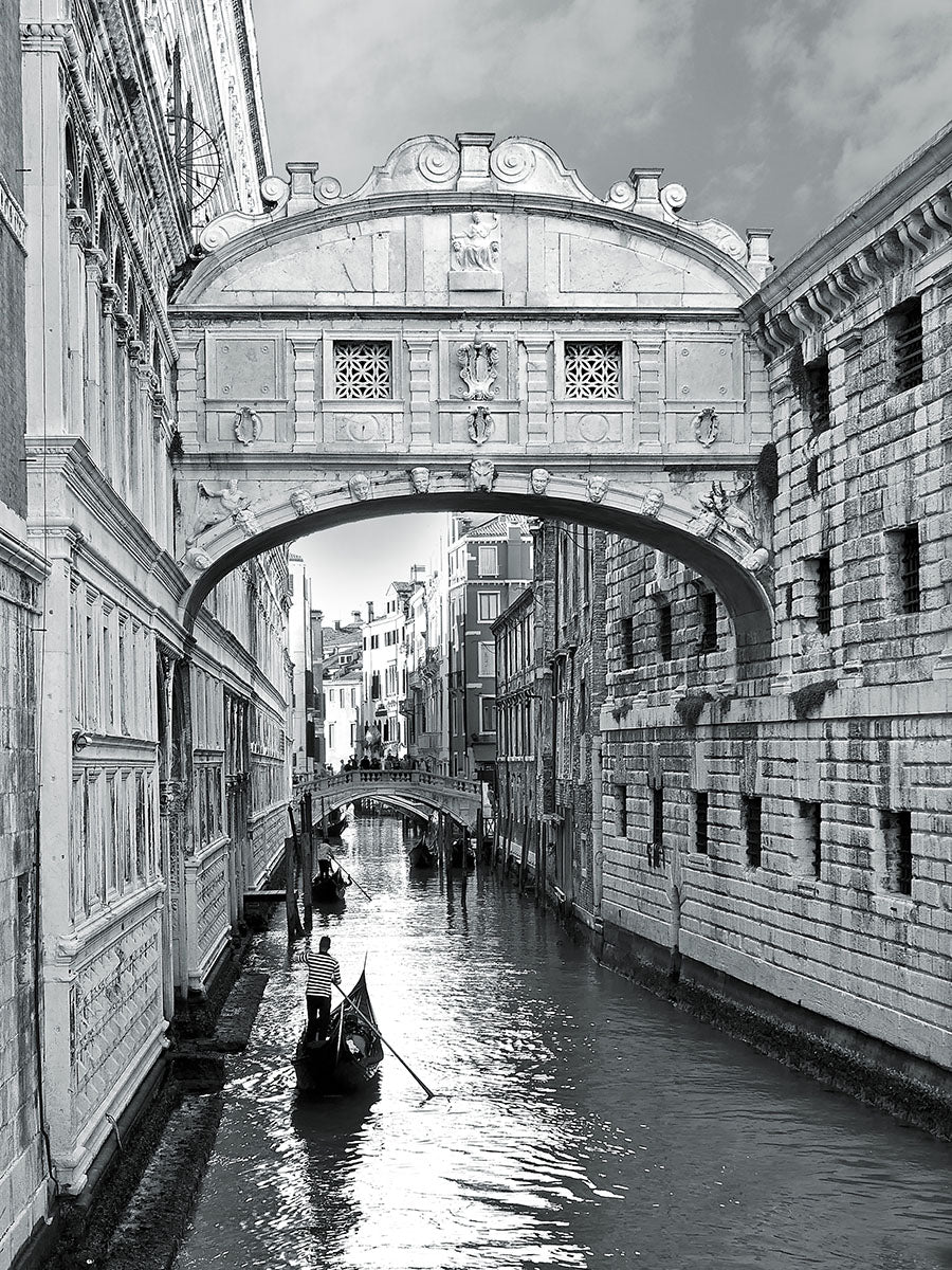 L'Italie à Cherno-Belom. Art - poster. Venise. La plupart des gens. Format A3