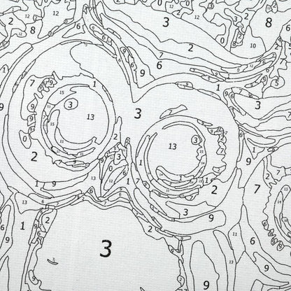Étui en carton avec numéro 28,5*20 cm pour le modèle AP dans le cadre 48 pouces