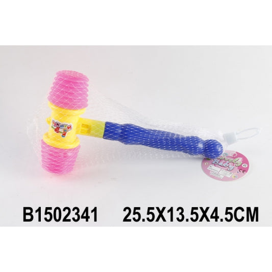 МОЛОТОЧЕК МУЗ. (ПИЩАЛКА) В АССОРТ. 2466 В СЕТКЕ 25,5*13,5*4,5СМ в кор.2*108шт