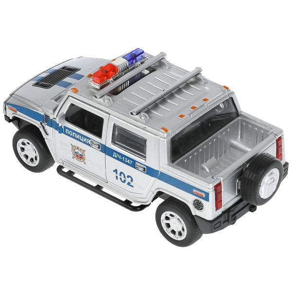 Machine en métal pour camion HUMMER H2 PICKUP 12 cm, double, sac, cor. Parc technologique dans le cor.2*36шт