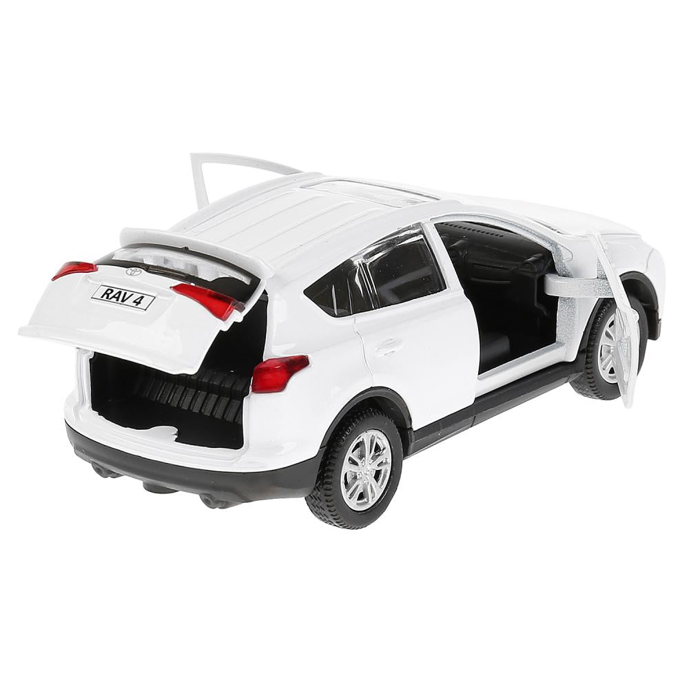 Машина металл "TOYOTA RAV4", длина 12см, открыв. двери, инерц., белый, в кор. Технопарк в кор.2*36шт
