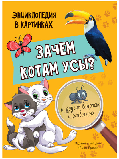 ЗАЧЕМ КОТАМ УСЫ? мат.ламин.обл, выбор.лак, мелов.бум. 215х290
