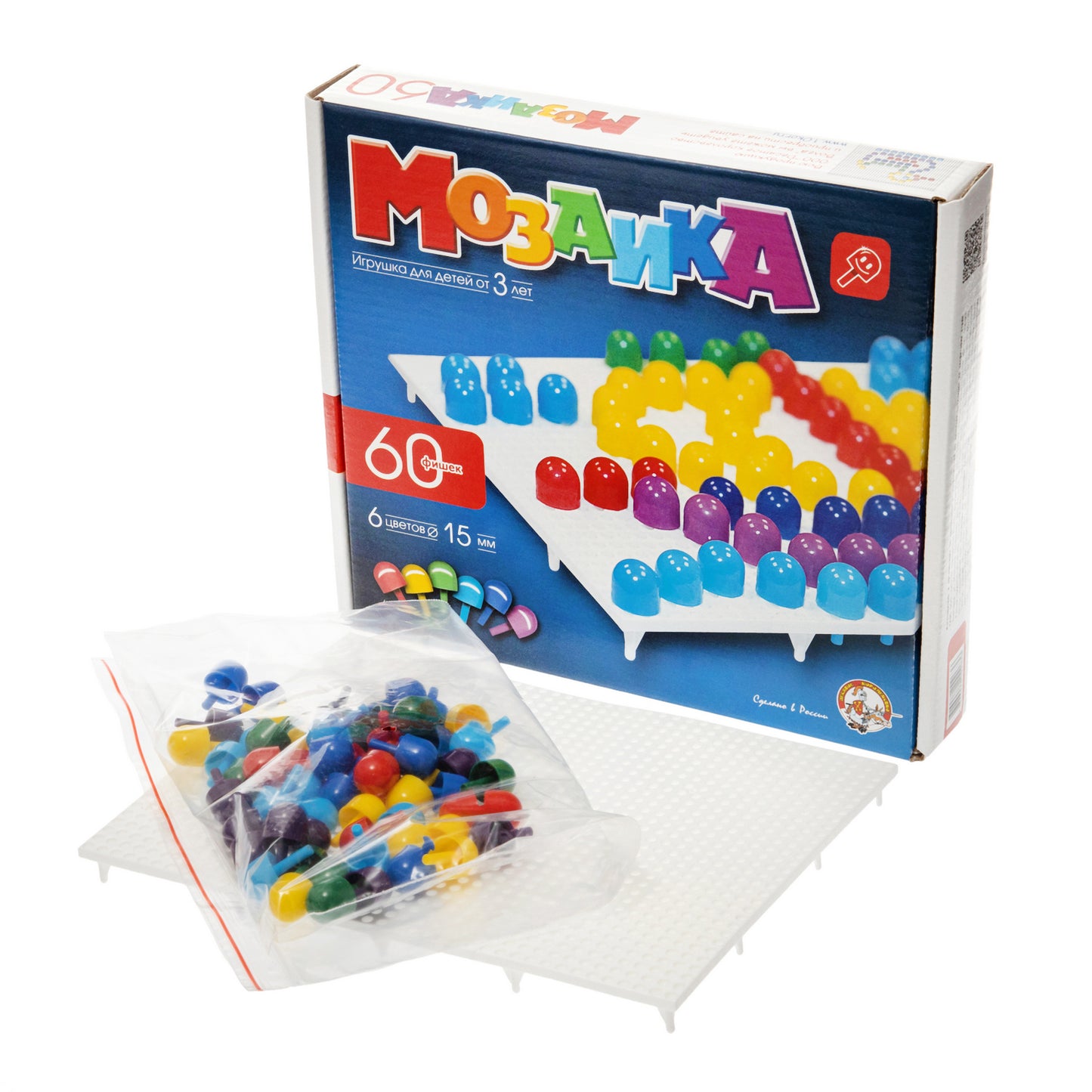 Мозаика d15/6 цв/60 эл/1 поле арт.00963