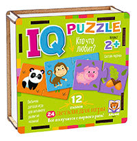 IQ Пазл деревянный.2+ Кто что любит?