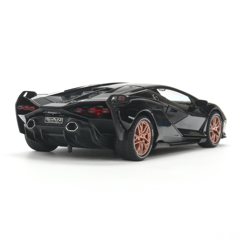 Machine en métal noir pour Lamborghini Sian, 20,8 cm, double, sac, carrosserie, parc technologique, cor.18