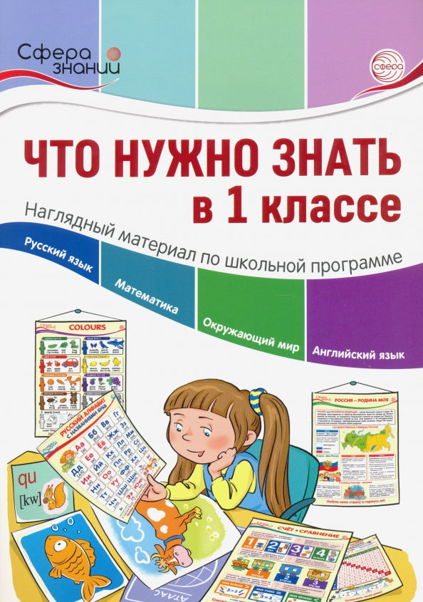 Что нужно знать в 1 классе: наглядный материал по школьной программе. 32 учебных таблицы