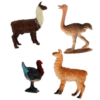Jeu de ferme en plastique 12,5 cm 4/paquet, en cor.144шт ИГРАЕМ ВМЕСТЕ en cor.2*72шт