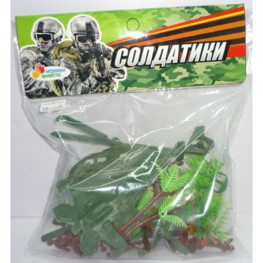 НАБОР СОЛДАТИКОВ "ИГРАЕМ ВМЕСТЕ" С АКСЕСС. В ПАК. (РУСС. УП.) в кор.2*204шт