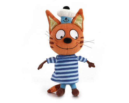 МЯГКАЯ ИГРУШКА "МУЛЬТИ-ПУЛЬТИ" ТРИ КОТА. КОРЖИК 14СМ, ОЗВУЧ. РУСС. ЧИП В ПАК. в кор.24шт