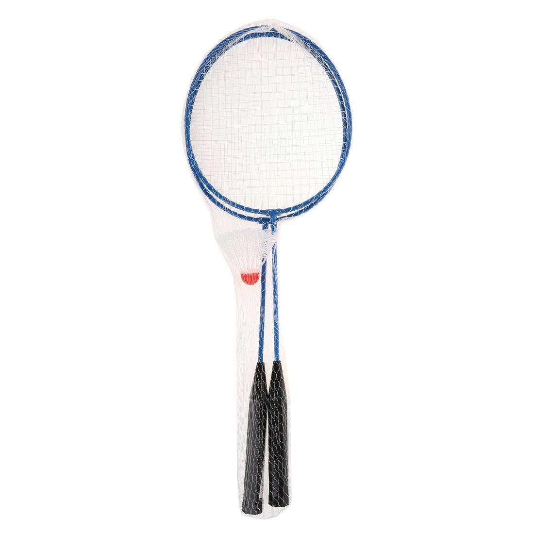 Бадминтон ( 2 металлические ракетки 63*20 см., волан 1 шт) в сетке, синий арт.636240