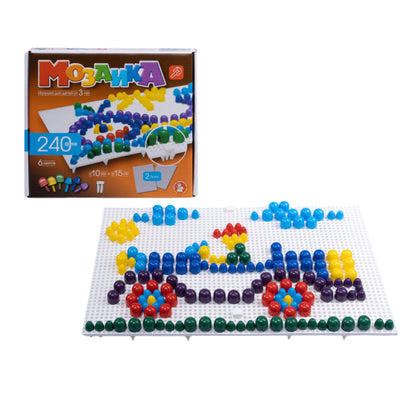 Мозаика d10+d15 / 6цветов / 240шт / 2поля