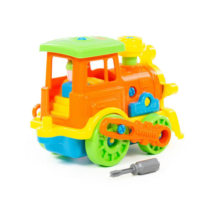 Полесье. Конструктор-транспорт "Паровоз" арт.71255 (48 элементов) (в сеточке) /9