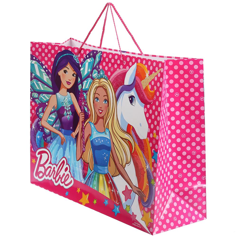 ПАКЕТ ПОДАРОЧНЫЙ "ИГРАЕМ ВМЕСТЕ" BARBIE 46Х61Х20СМ, БУМ., ГЛЯНЦЕВЫЙ В ПАК. УП-12ШТ в кор.6уп