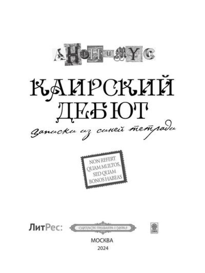 Каирский дебют… Записки из синей тетради: роман
