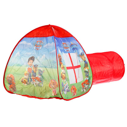 Plateau de jeu pour enfants en forme de Patrouille avec tonnelle,81x95x95,46x100cm, jeu en couleur 10 pièces