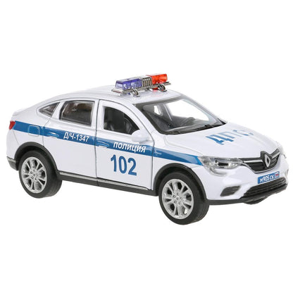 Machine en métal pour camion RENAULT ARKANA 12 cm, double, bagage, cor. Parc technologique dans le cor.2*36шт