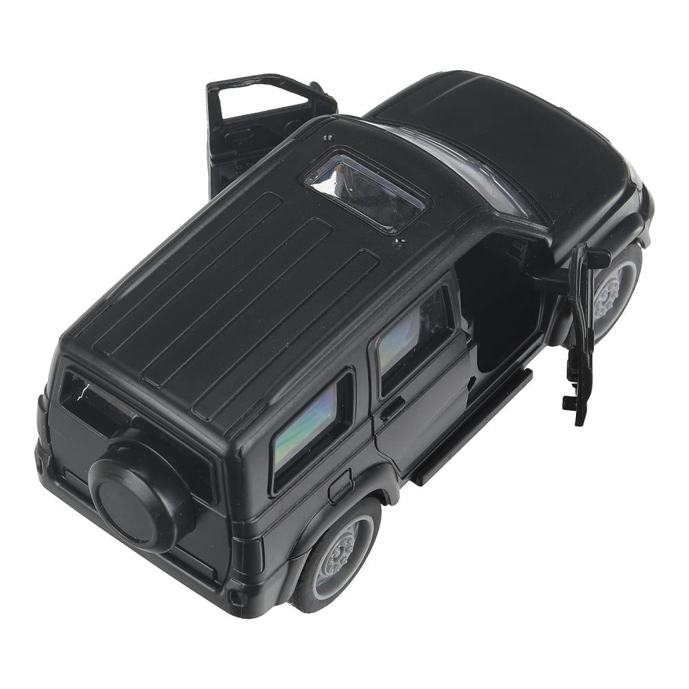 Машина пластик UAZ ПАТРИОТ 13,5 см, инерц,двери,черный,кор. Технопарк в кор.2*60шт