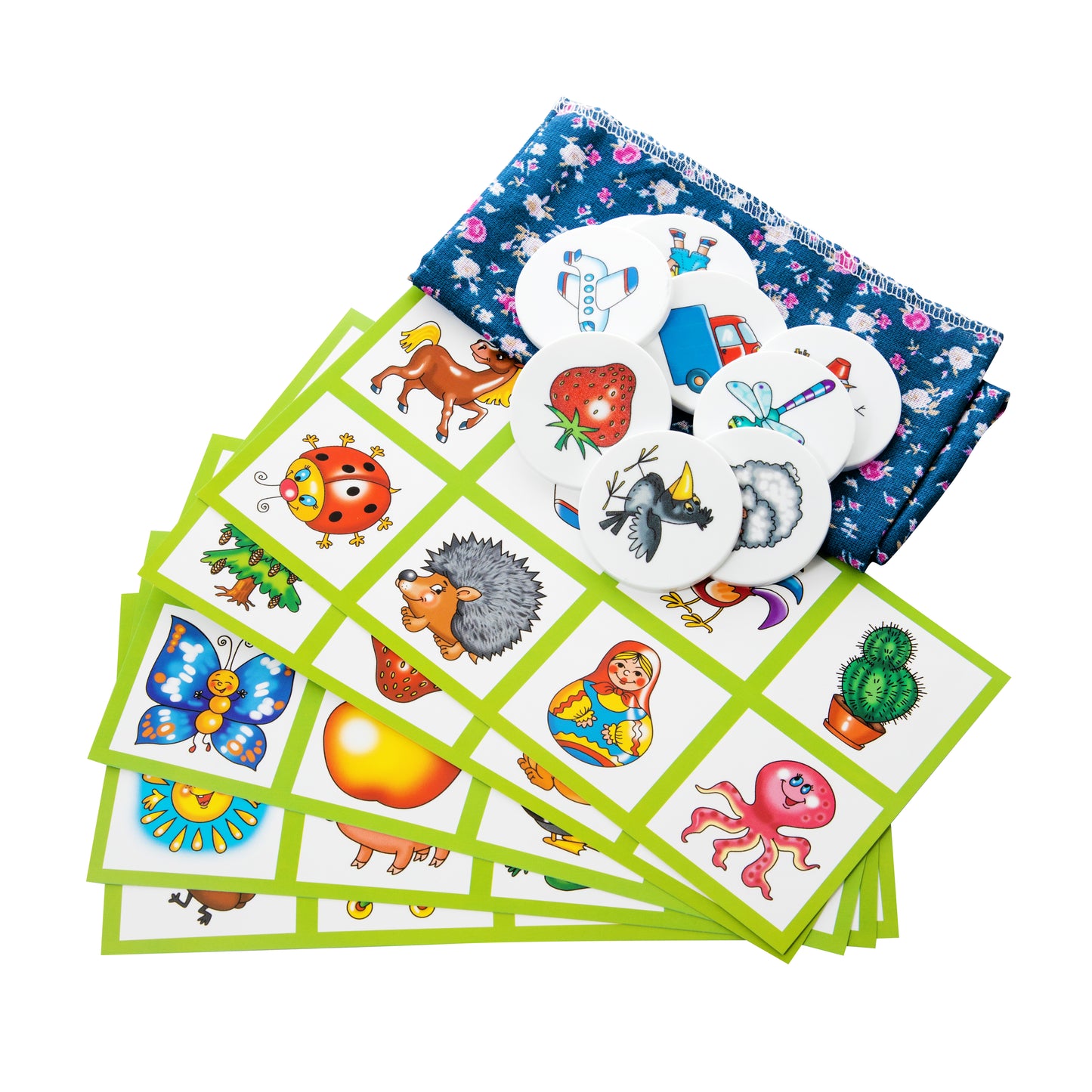 Лото пластмассовое "Десять в одном" мал.