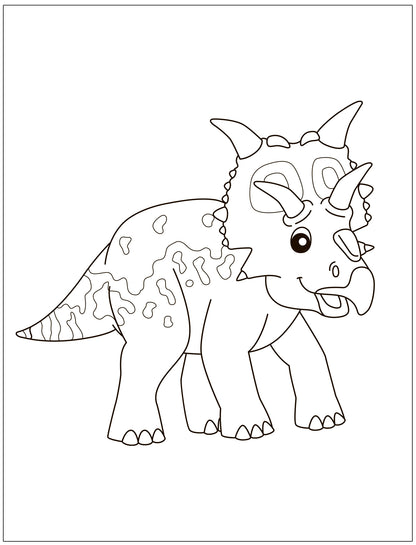Раскраски для малышей. Dinosaures
