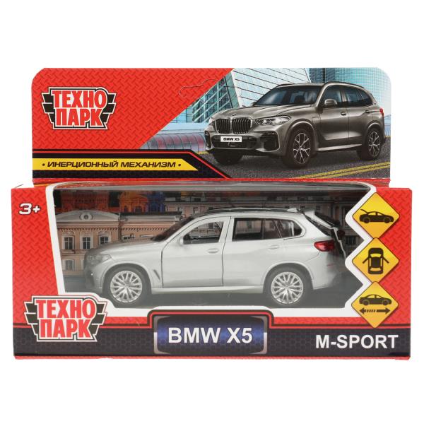 Machine en métal BMW X5 M-SPORT 12 cm, double, bagage, moteur, sebriste, couleur du parc technologique dans la couleur 2*36 pouces